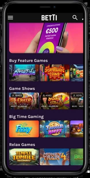 Betti Casino UK Mobile